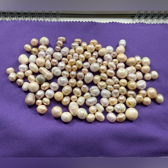 Assorted Pink and Cream Pearls